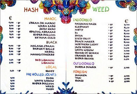 Amnesia Coffee Shop on Amsterdam Coffeeshop Directory   Coffee Shops